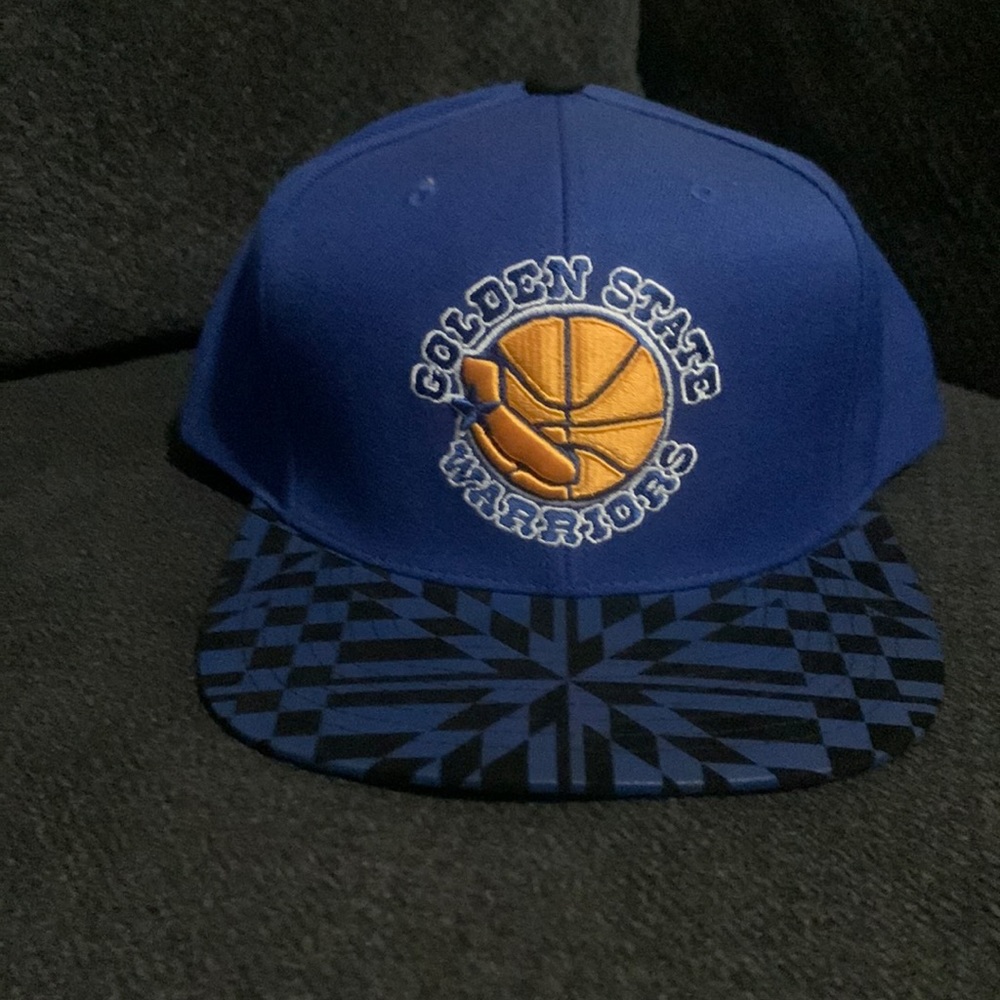 Authentic Mitchell and Ness Golden State Warriors snap back baseball cap